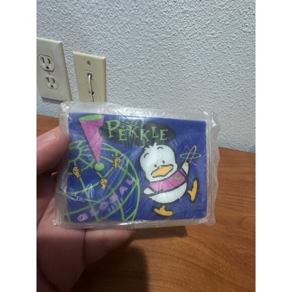 VINTAGE RARE NEW Sanrio Hello Kitty Pink Vinyl Plastic  Vintage 90s Sanrio Pekkle Vinyl Wallet New Sealed Retro Rare Gift Made in Taiwan